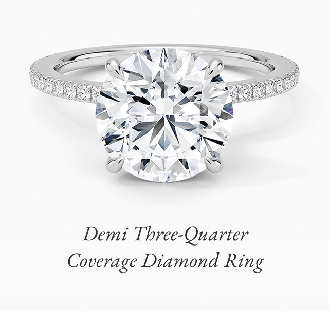 Demi Three-Quarter Coverage Diamond Ring