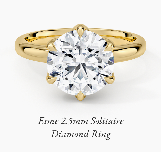 Esme 2.5mm Solitaire Ring