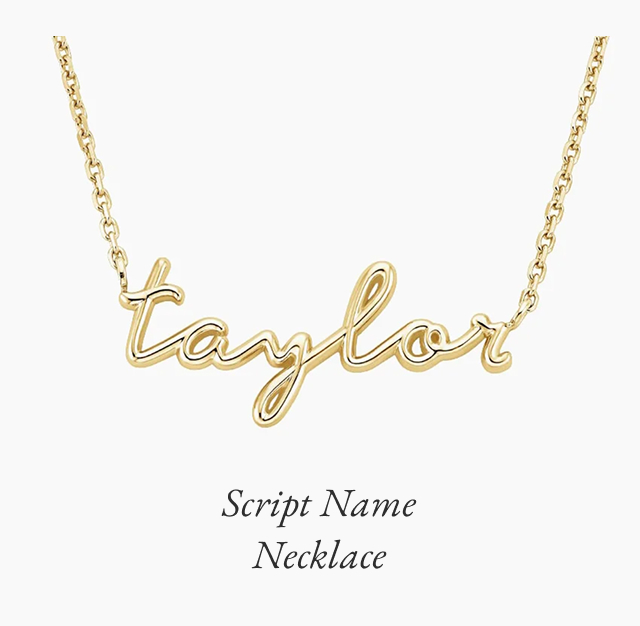 Script Name Necklace