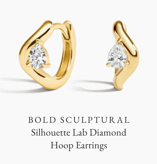Silhouette Lab Diamond Hoop Earrings