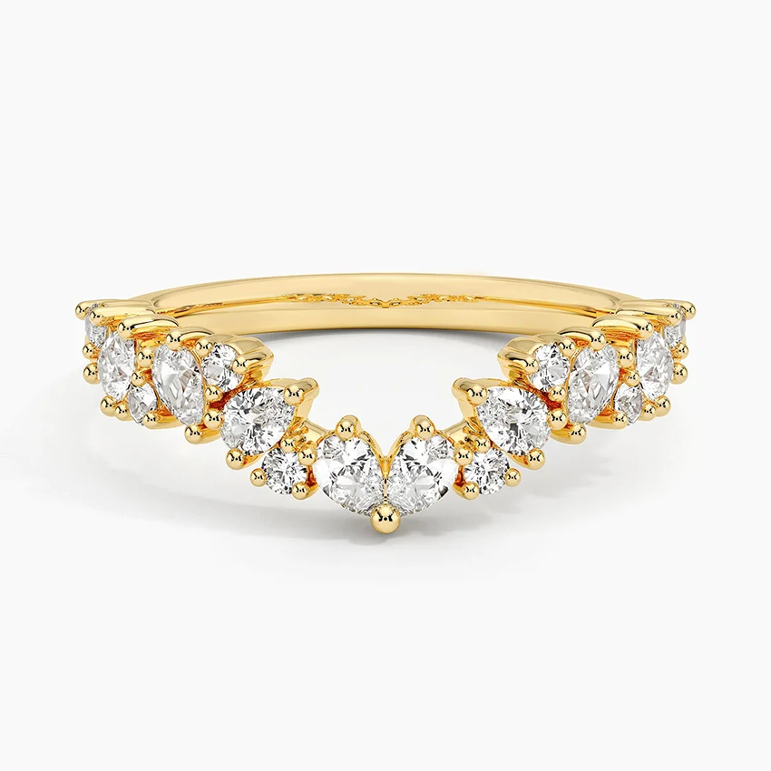 Olivetta Contoured Lab Diamond Ring