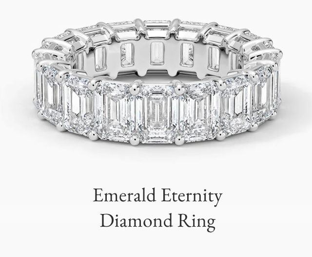 Emerald Eternity Diamond Ring 