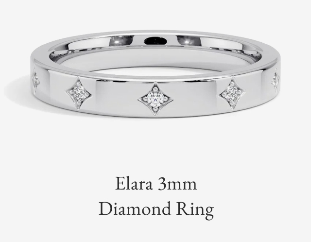 Elara 3mm Diamond Ring