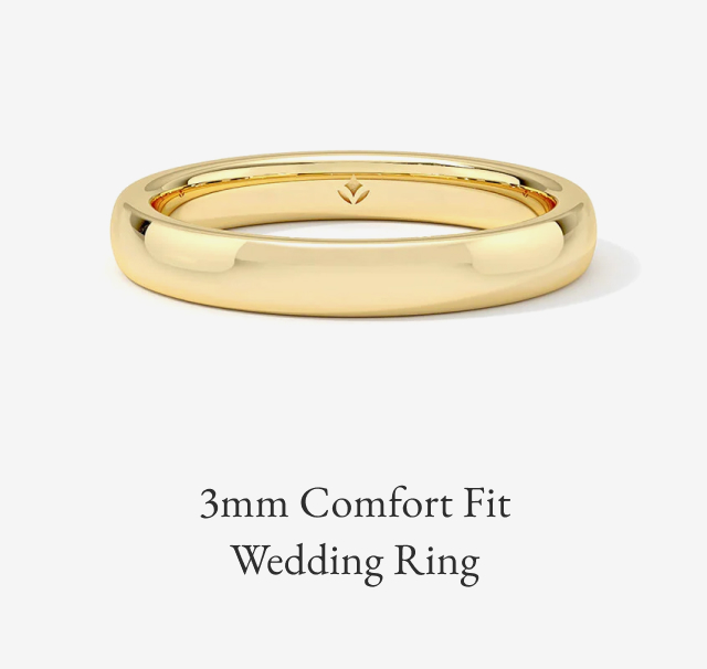 3mm Comfort Fit Wedding Ring