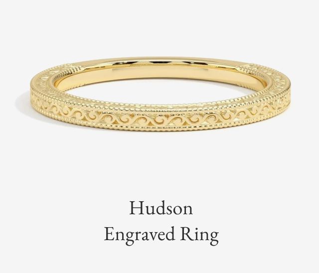 Hudson Engraved Ring
