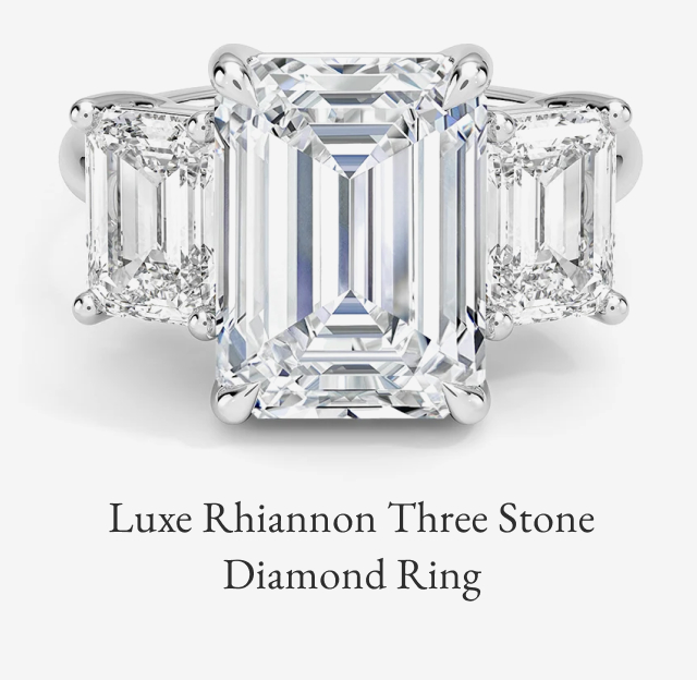 Luxe Rhiannon Three Stone Diamond Ring