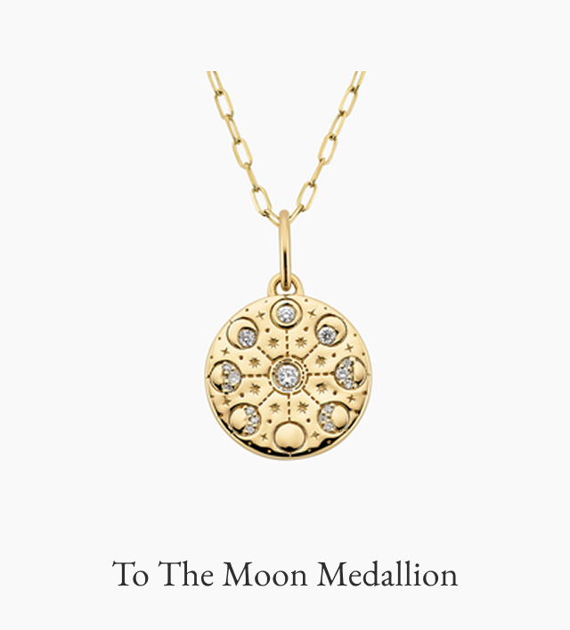 To the Moon Medallion Necklace