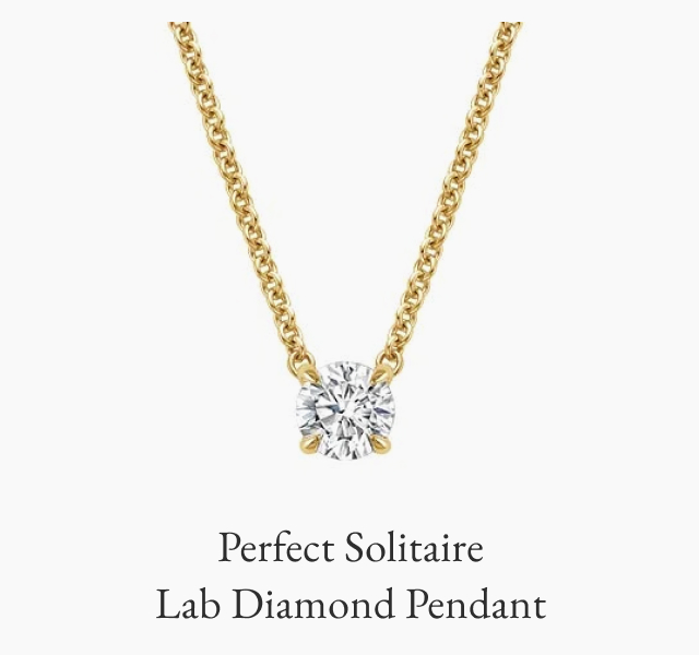 Perfect Solitaire Lab Diamond Pendant 