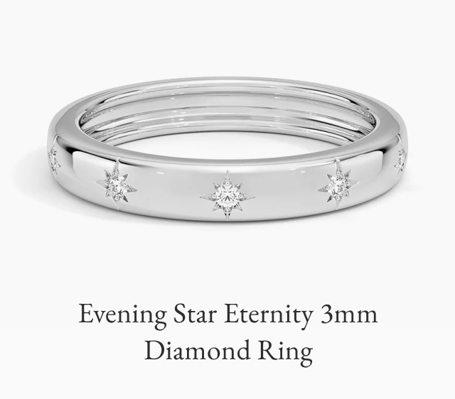 Evening Star Eternity 3mm Diamond Ring