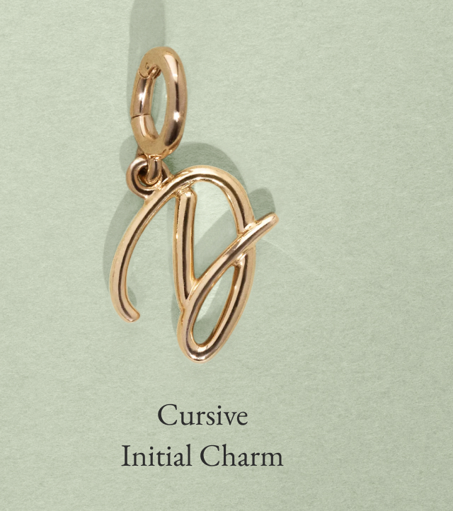 Cursive Initial Charm