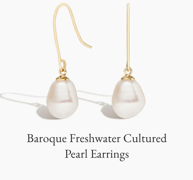 Baroque Freshwater Cultured Pearl Earrings