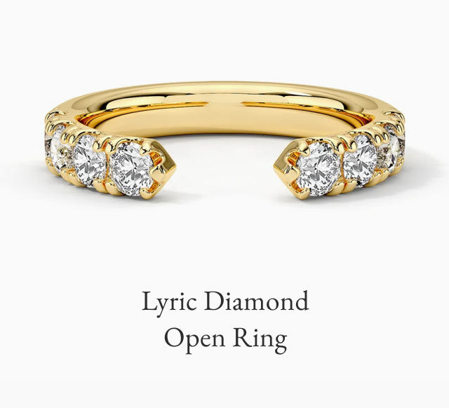 Lyric Diamond Open Ring 