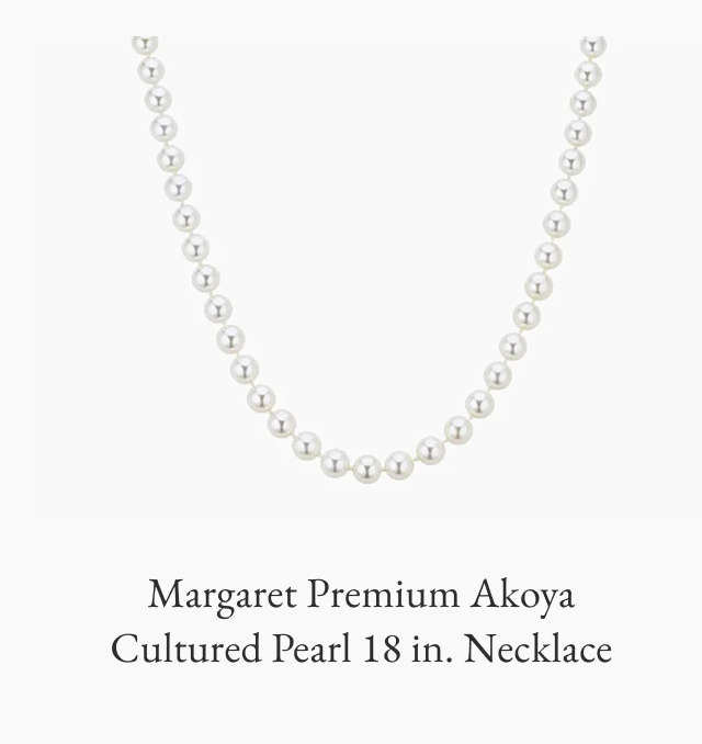Margaret Premium Akoya Cultured Pearl 18 in. Necklace