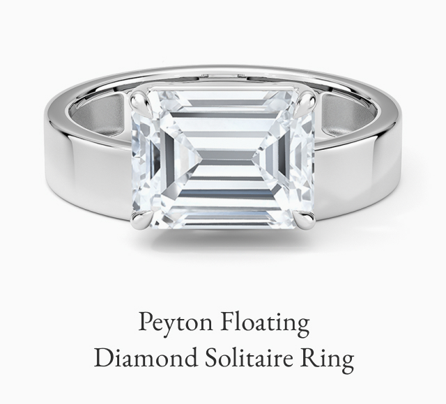 Peyton Floating Diamond Solitaire Ring