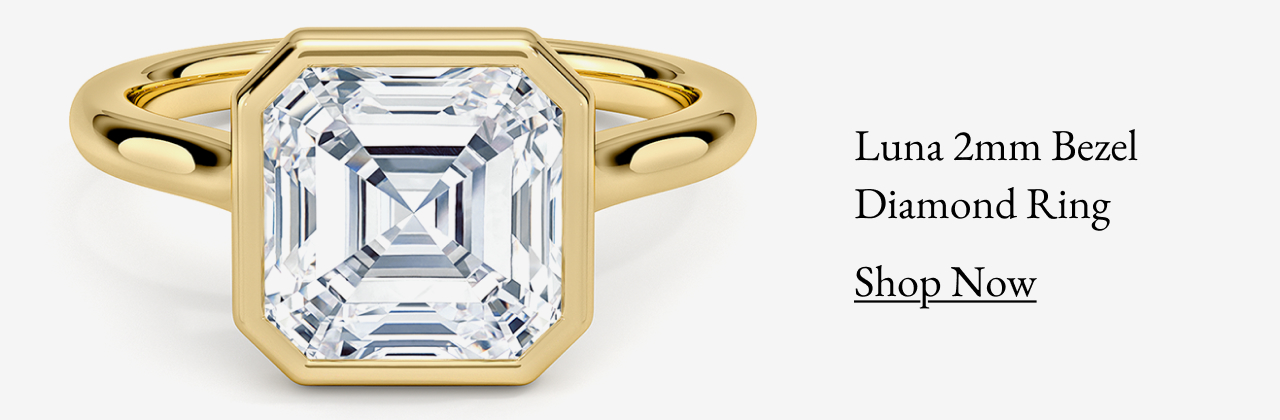 Luna 2mm Bezel Diamond Ring