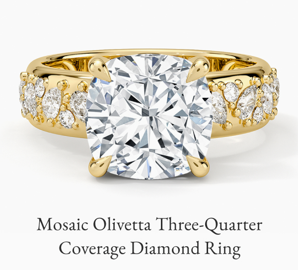 Mosaic Olivetta Three-Quarter Coverage Diamond Ring