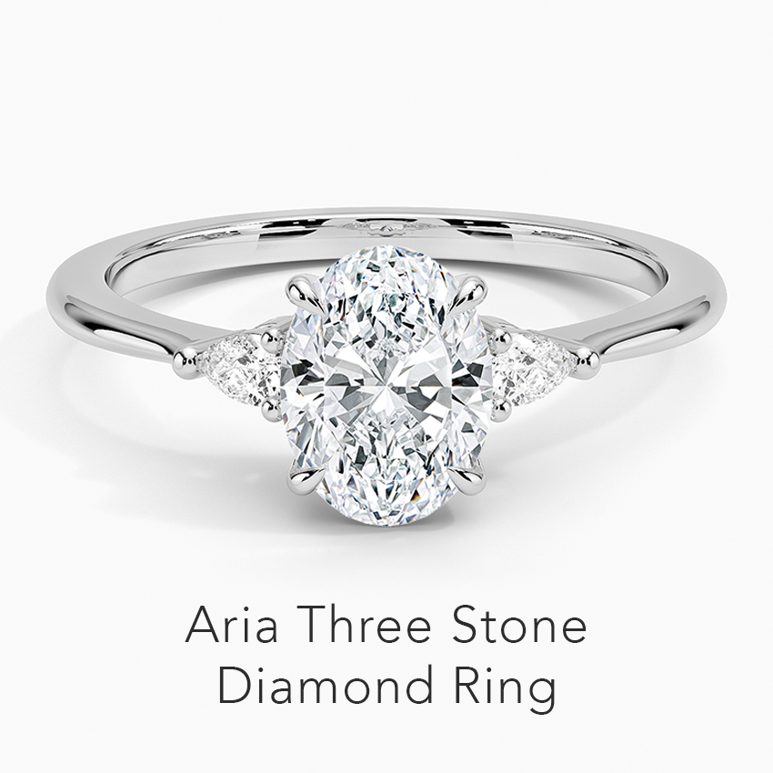 Aria Three Stone Diamond Ring