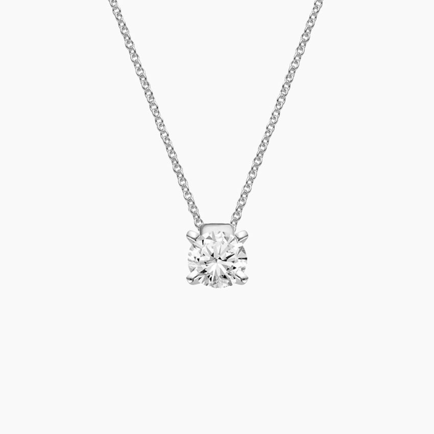 Floating Solitaire Lab Grown Diamond Pendant