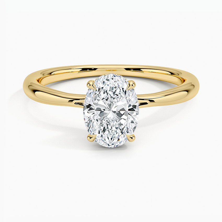 Freesia Hidden Halo Diamond Ring