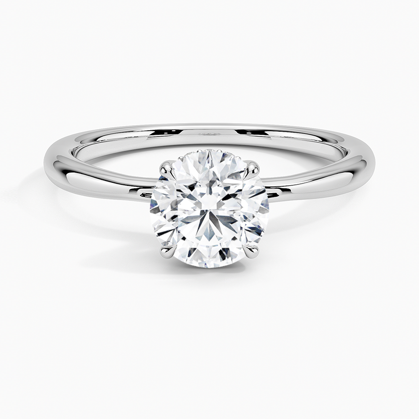 Freesia Hidden Halo Diamond Ring