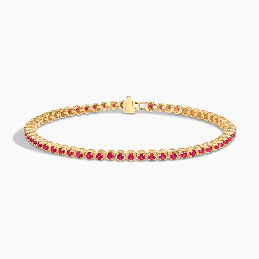 Lab Grown Ruby Tennis Bracelet