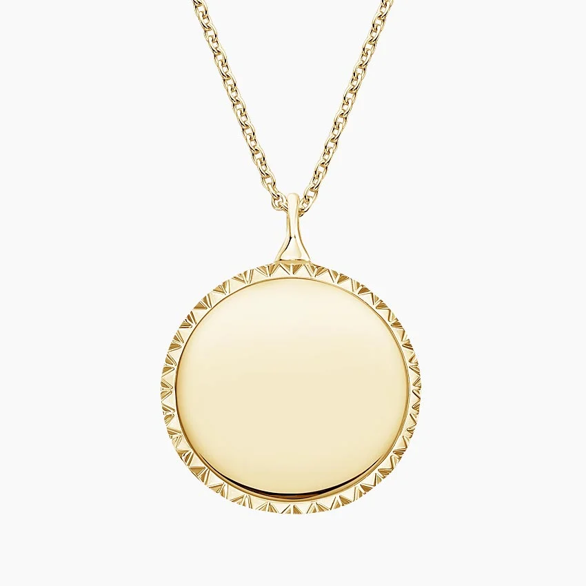 Engravable Medallion Necklace