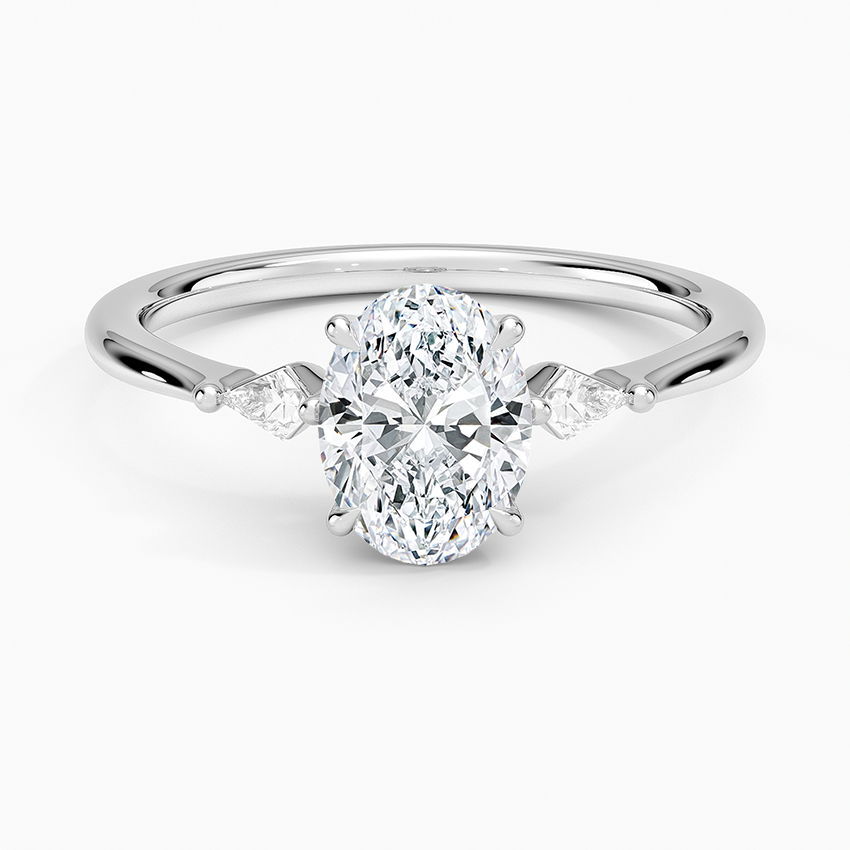 Petite Cometa Three Stone Diamond Ring