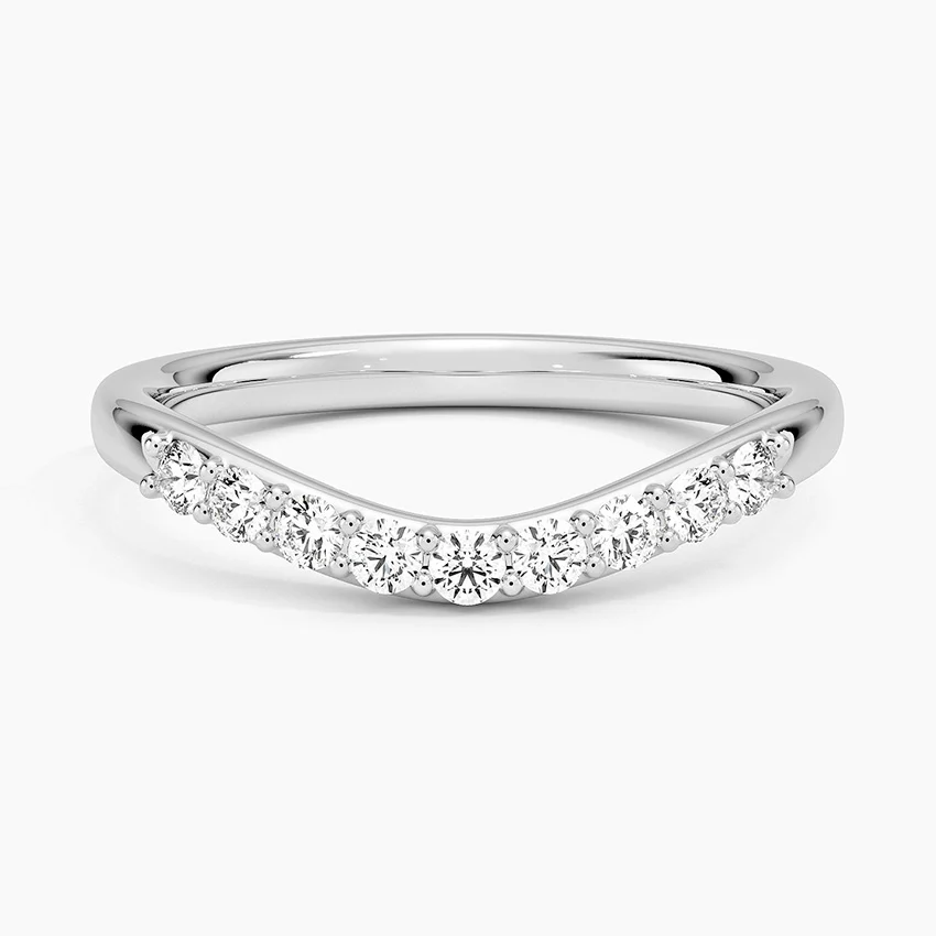 Petite Curved Diamond Ring