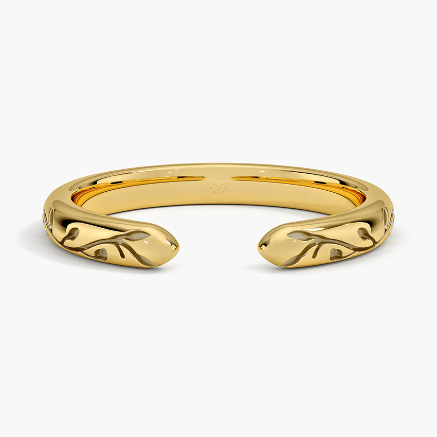 Verdure Engraved Open Ring