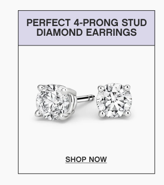 Perfect 4-Prong Diamond Stud Earrings 