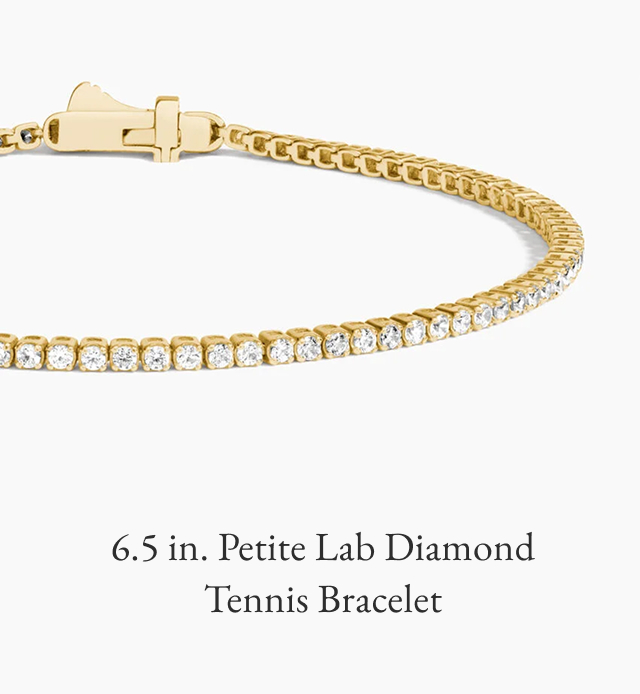 6.5 in. Petite Lab Diamond Tennis Bracelet 