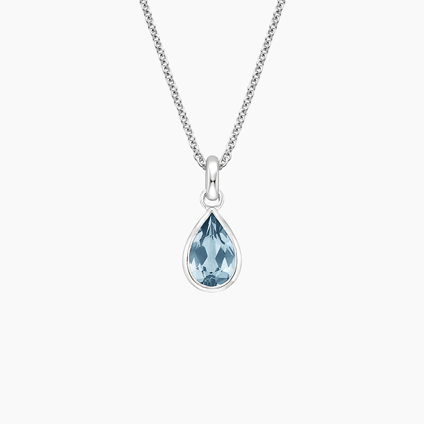 Teardrop Aquamarine Pendant