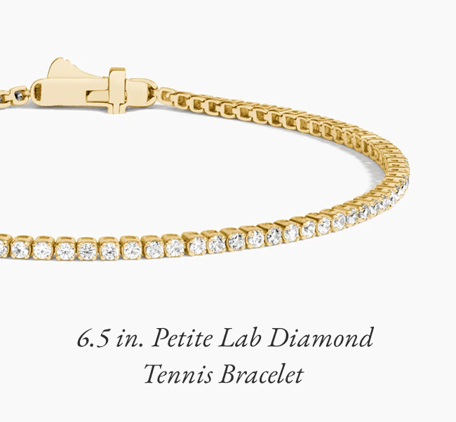 6.5 in. Petite Lab Diamond Tennis Bracelet
