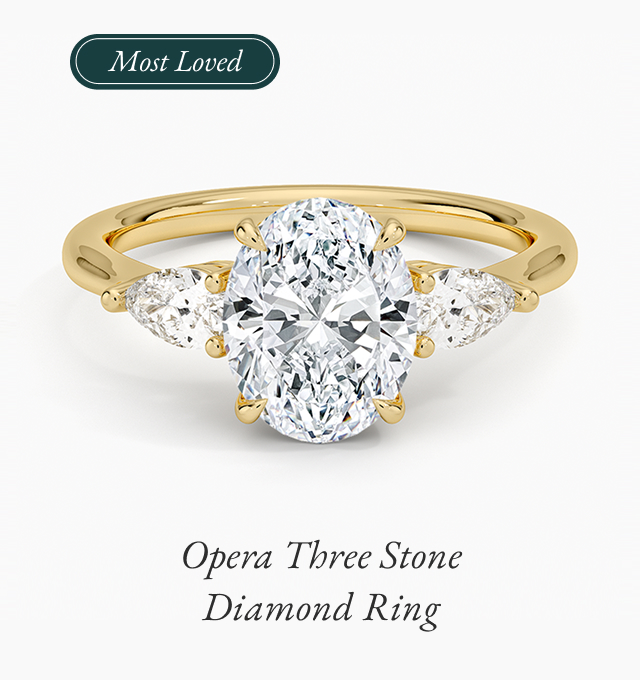 Opera Three Stone Diamond Ring