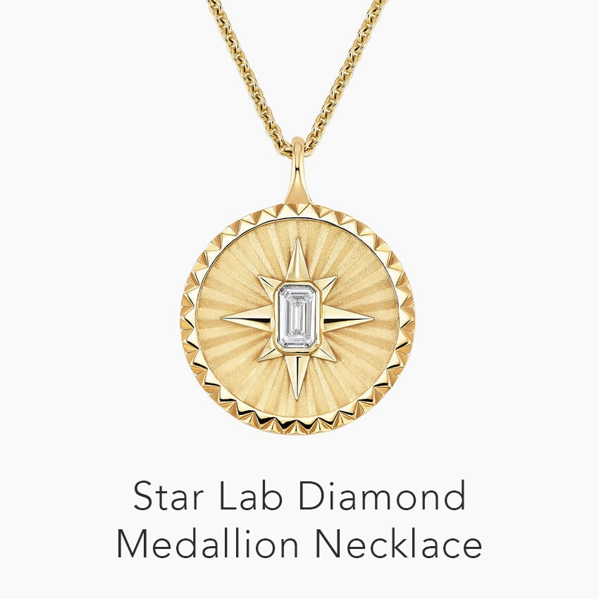 Star Lab Diamond Medallion Necklace 