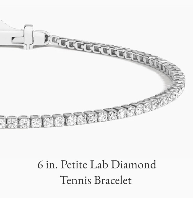 6 in. Petite Lab Diamond Tennis Bracelet 