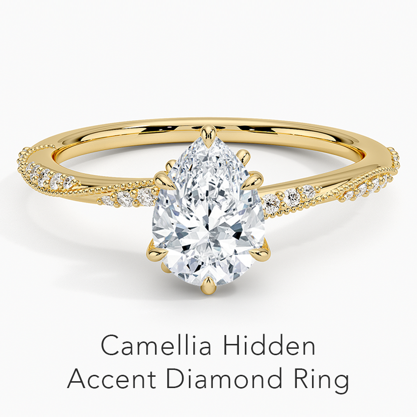 Camellia Hidden Accent 1.5mm Diamond Ring