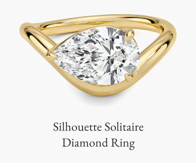 Silhouette Solitaire Ring