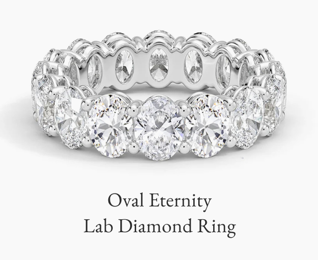 Oval Eternity Lab Diamond Ring