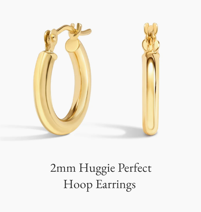 2mm Huggie Perfect Hoop Earrings