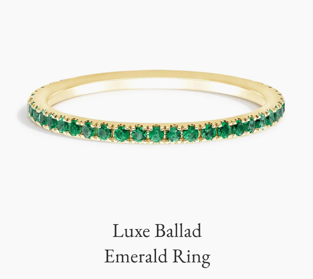 Luxe Ballad Emerald Ring