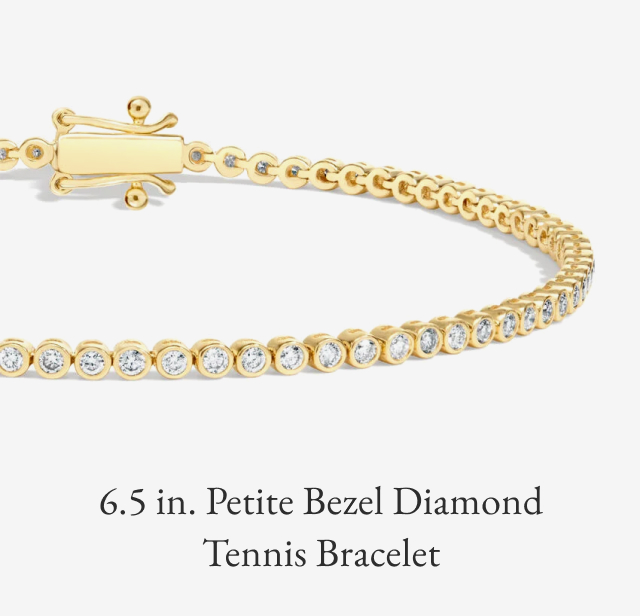 6.5 in. Petite Bezel Diamond Tennis Bracelet 