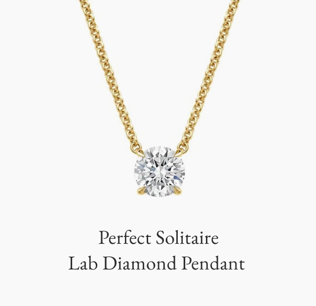 Perfect Solitaire Lab Diamond Pendant