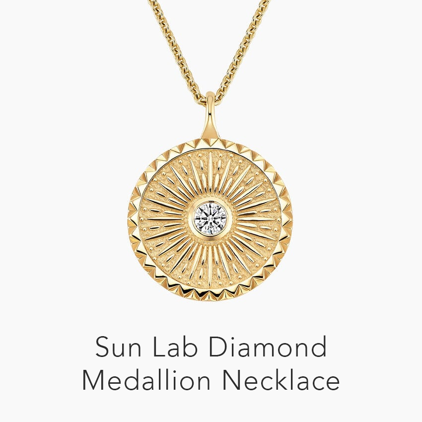 Sun Lab Diamond Medallion Necklace