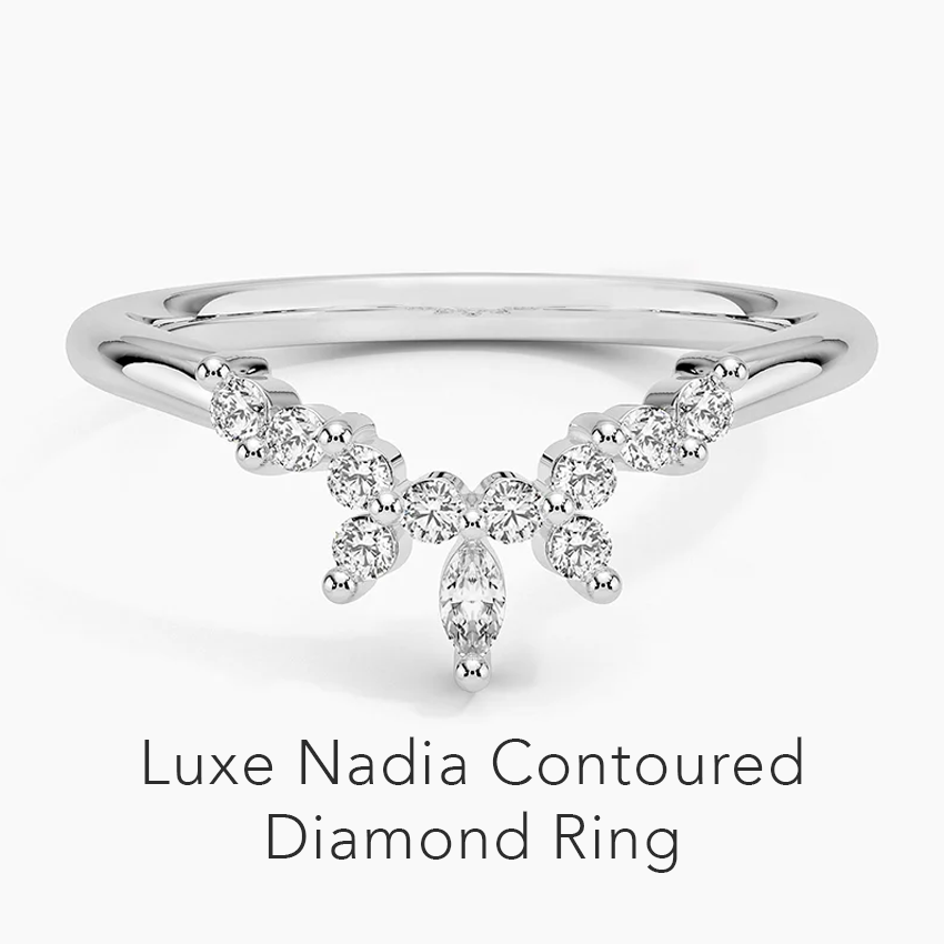 Luxe Nadia Contoured Diamond Ring