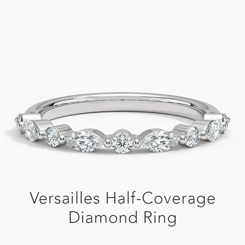 Versailles Half-Coverage Diamond Ring