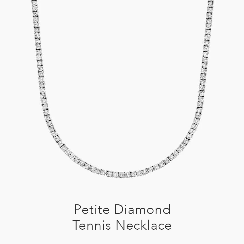 Petite Diamond Tennis Necklace 
