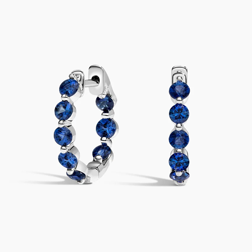 Amalfi Sapphire Hoop Earrings