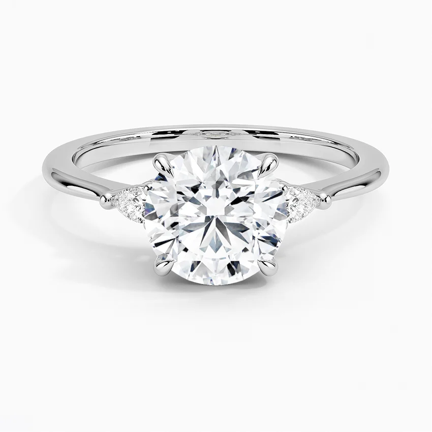 Aria Three Stone with 1.5ct Round Certified Lab Diamond