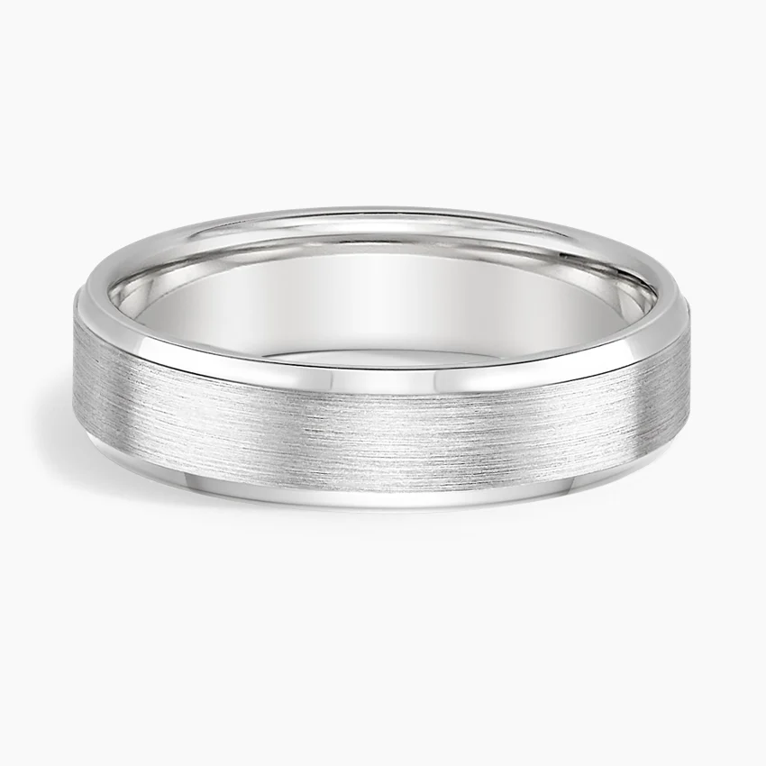 Beveled Edge Matte 5.5mm Ring